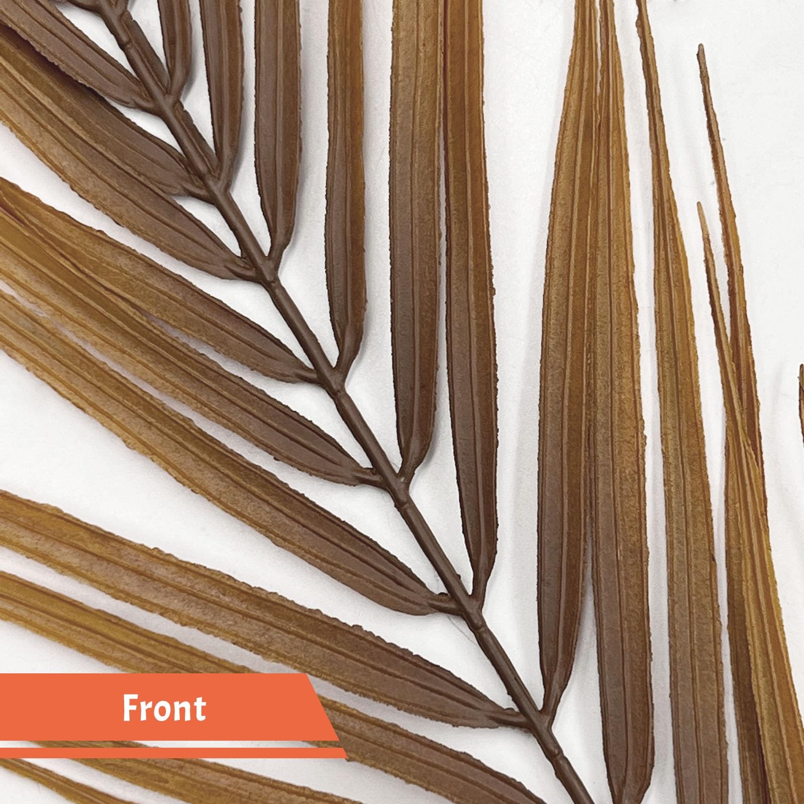 8Pcs Fall Artificial Palm Leaves, 26.4″ Plastic Faux Palm Fronds Autumn Tree …