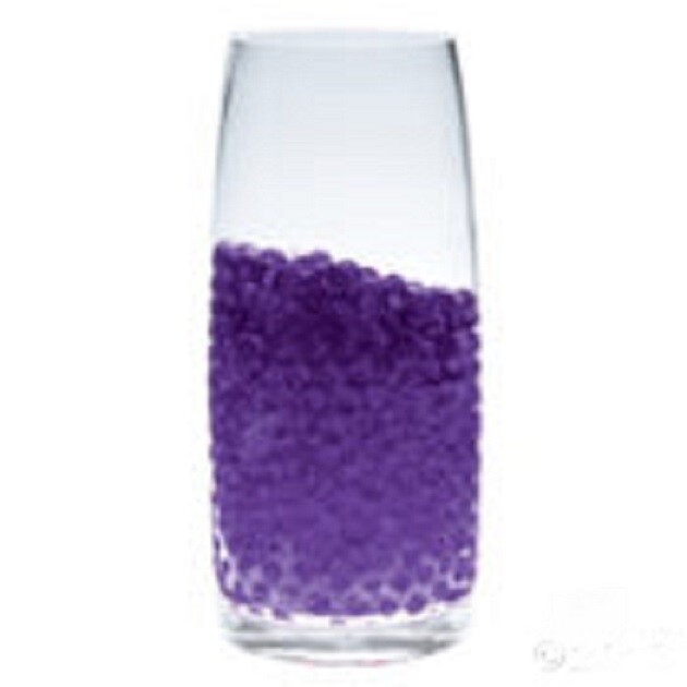 NEW PURPLE GEL WATER BEADS FILLER DECOR FOR VASES 1-1/2 QT REUSABLE