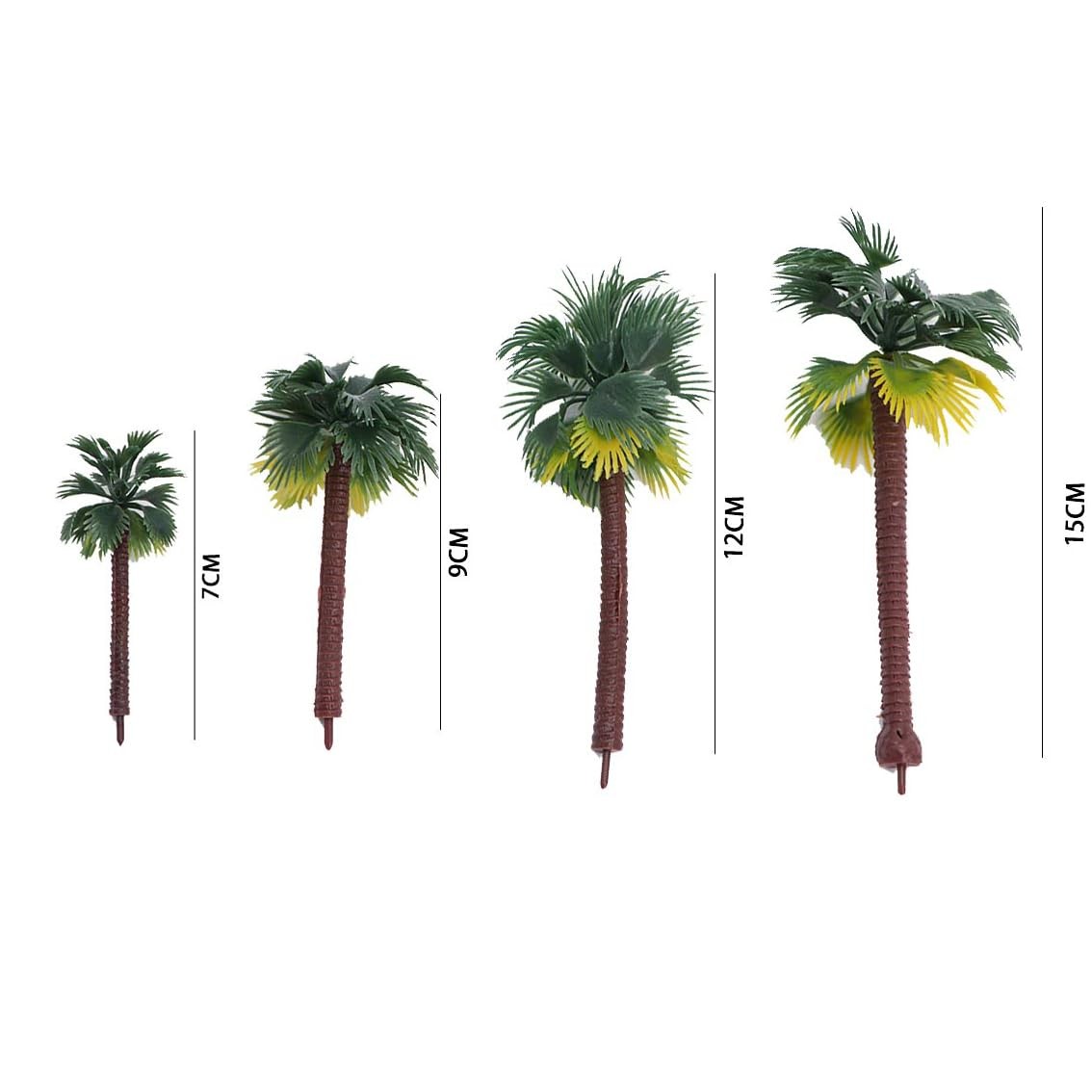 20PCS Palm Tree Model Trees, Artificial Coconut Palm Tree,Realistic Coconut T…