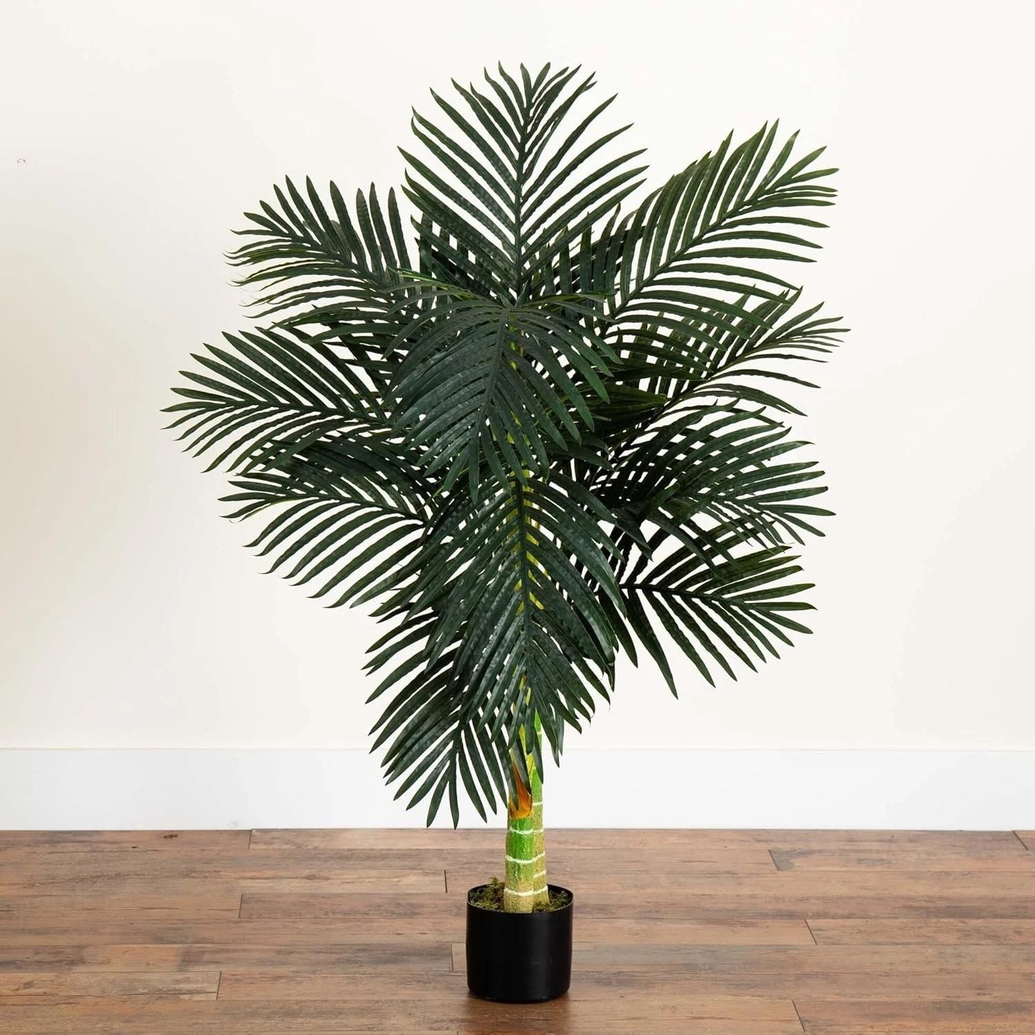 Lifelike 4ft Golden Cane Palm Tree – Perfect Indoor Decor & Housewarming Gift