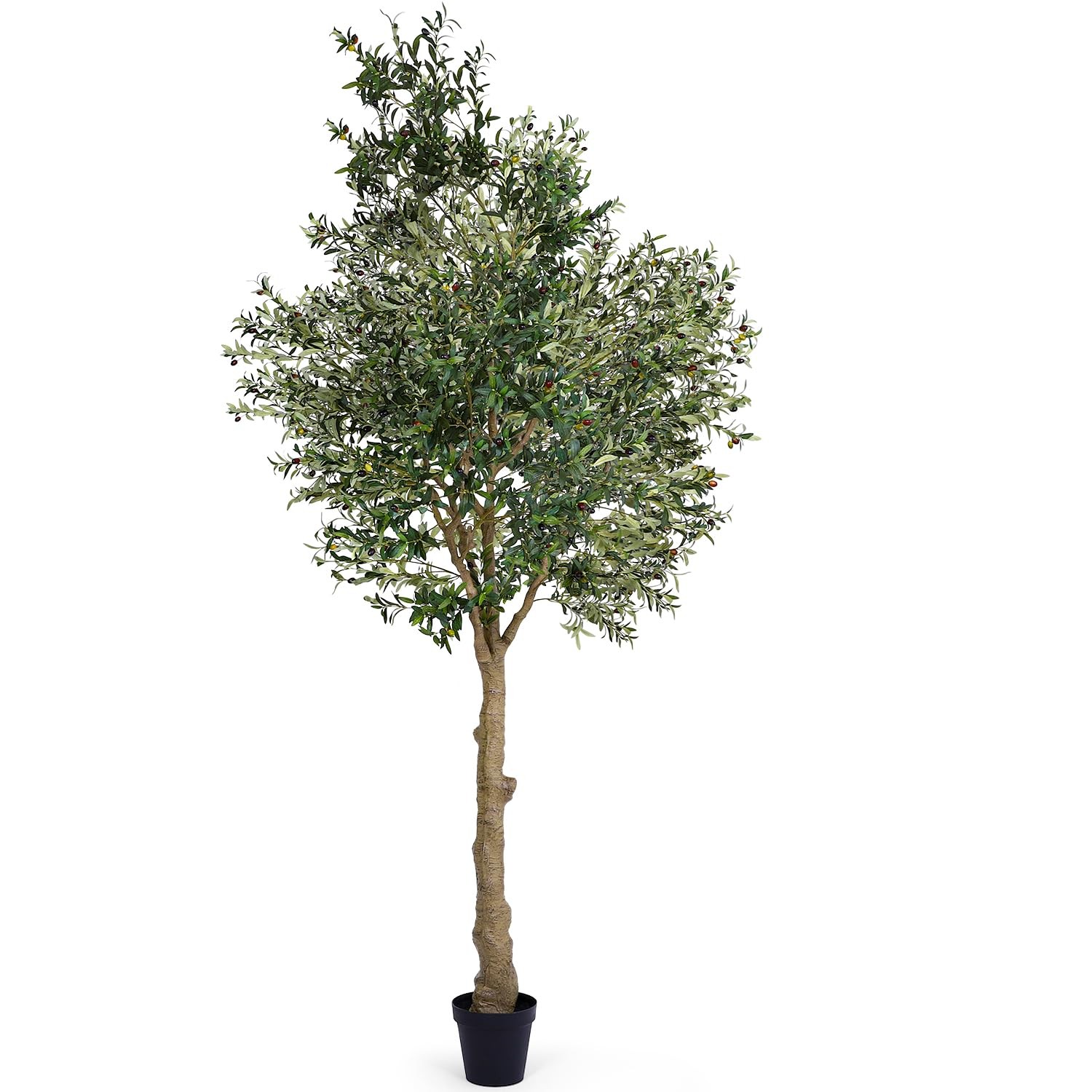10FT Artificial Olive Tree Fake Potted Silk Plant Tall Faux Tree Home Decor