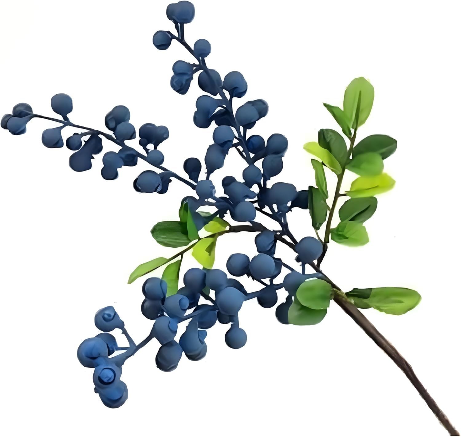 Artificial Blueberry Stems with Berries, Blue Christmas Fruit Decor, DIY Flor…