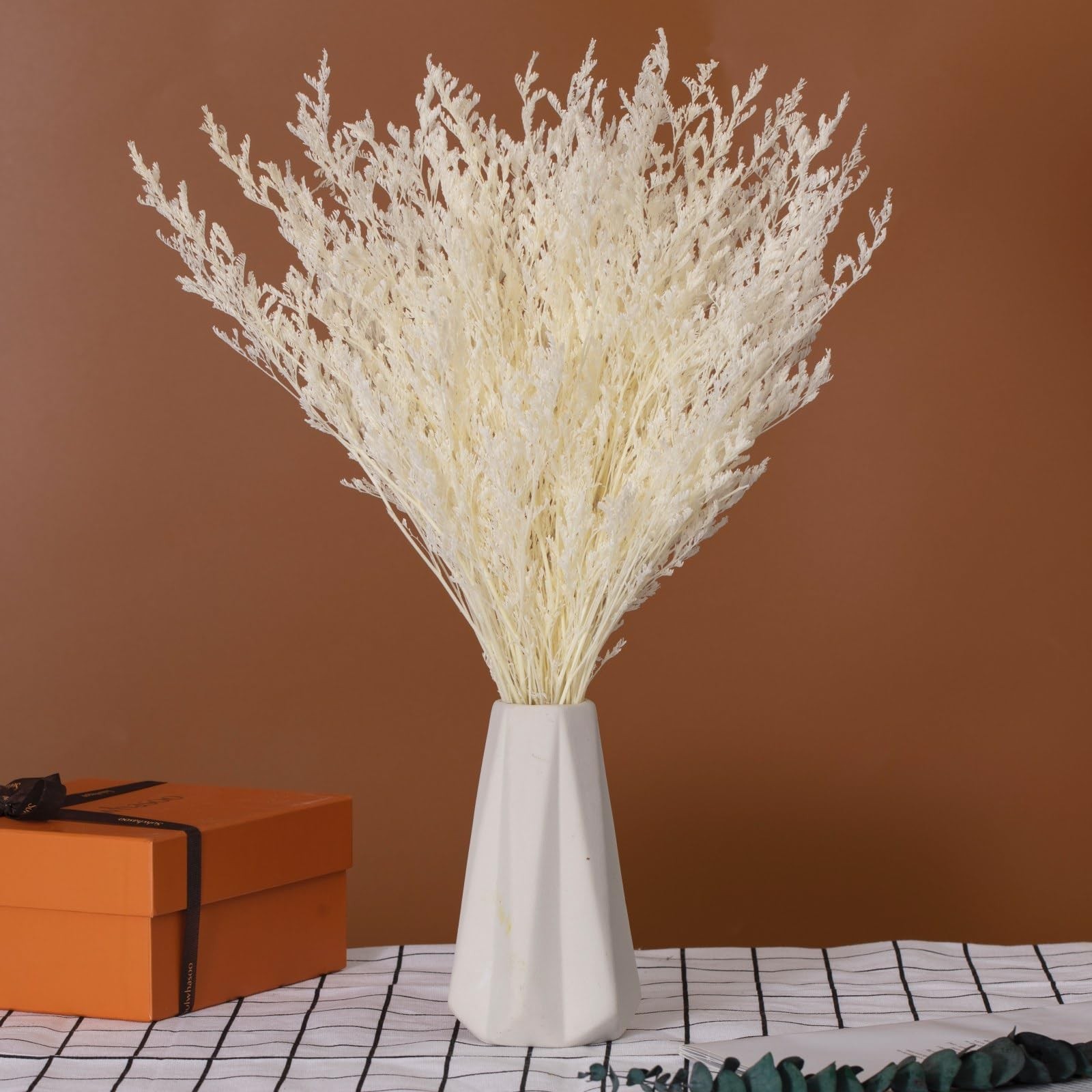 Dried Flowers Bouquet, Dry Caspia Flower Bundle, Floral Lavender, Babys Breat…