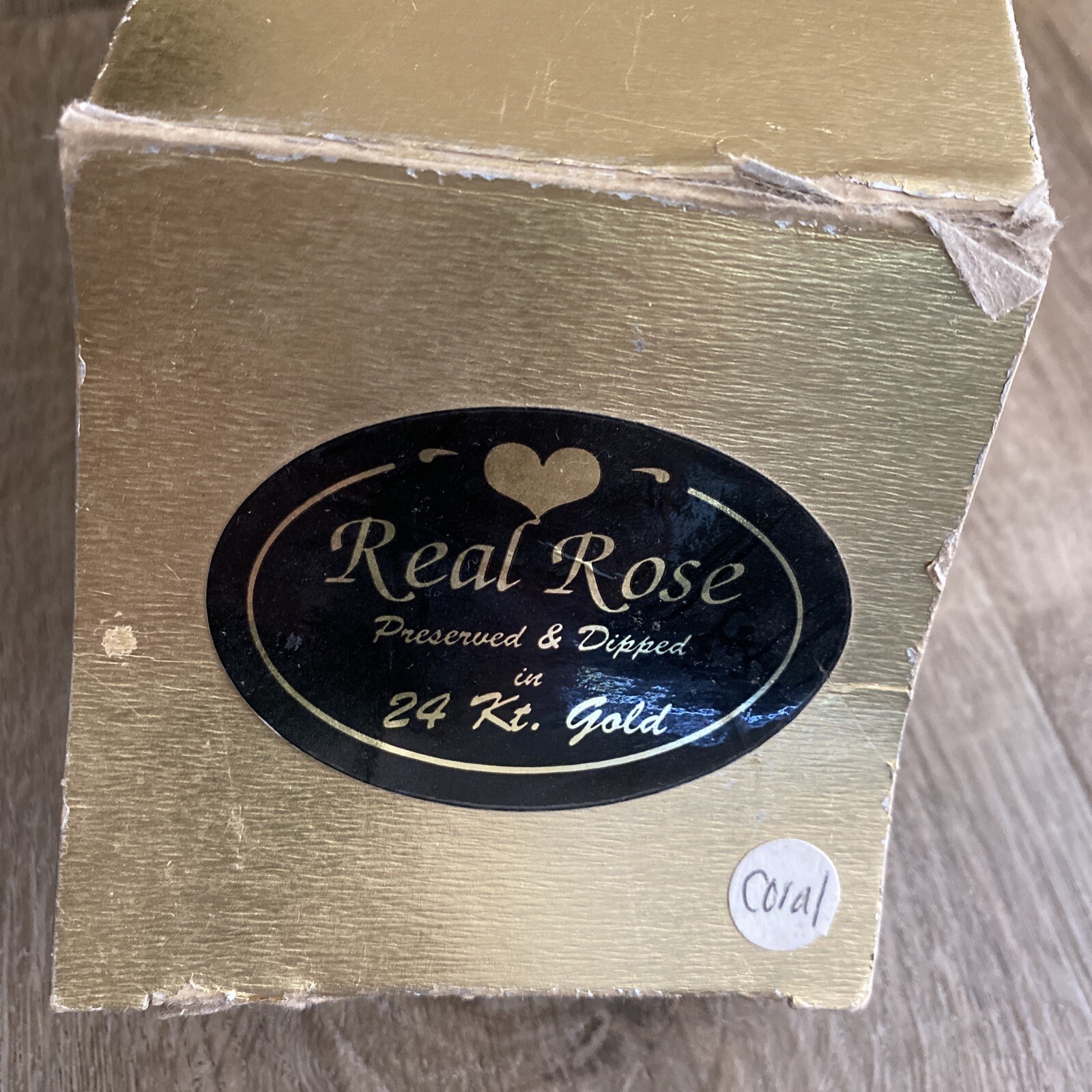 24K Plated Gold Dipped REAL Rose Forever Preserved Red Rose Flower