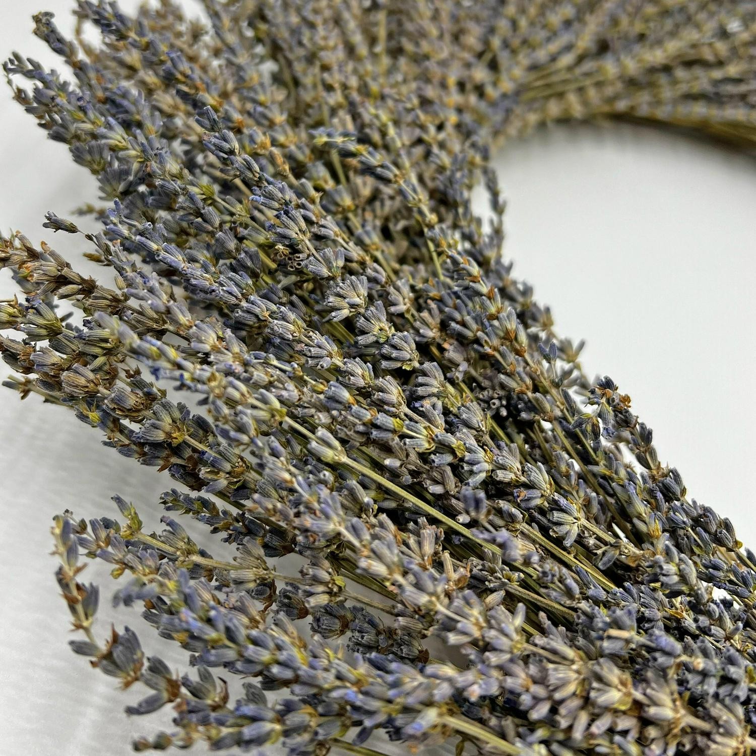 Preserved Decorative Real Dried Lavender Wreath – Purple