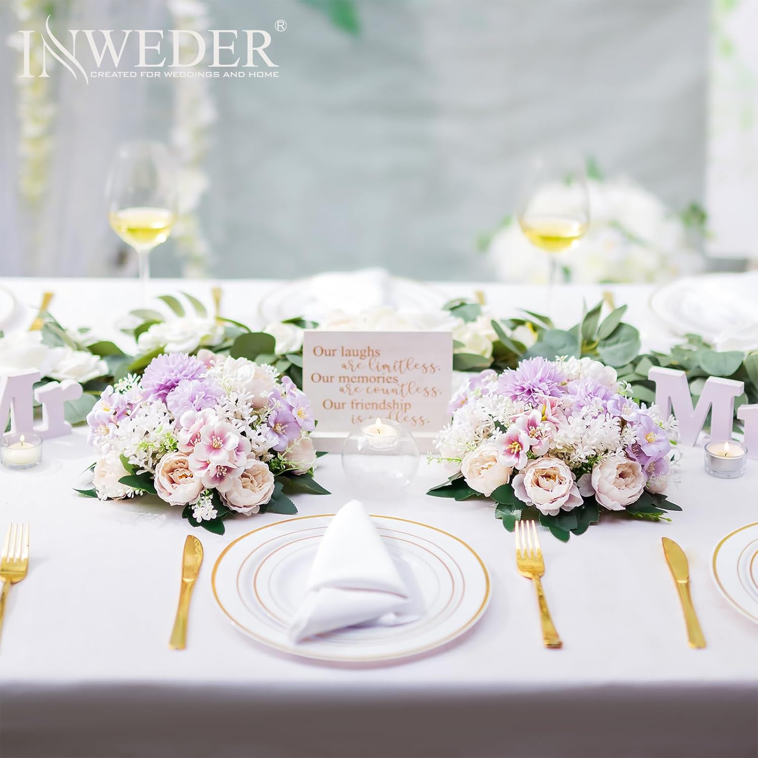 Purple Flower Ball Centerpieces – 10 PCS for Weddings & Home Decor