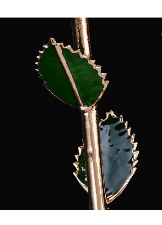 24K Plated Blue Eternal Forever Gold Dipped Rose With Gift Box Display Stand NEW