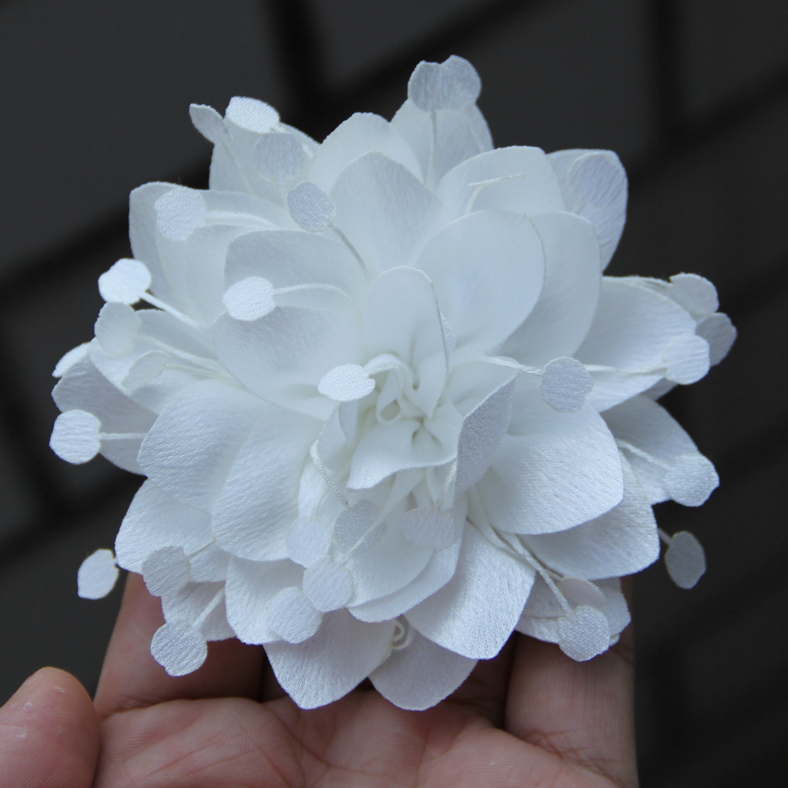 Fashion Multi-layer Large Fabric Handmade Collar Flower Lapel for Pins Suit