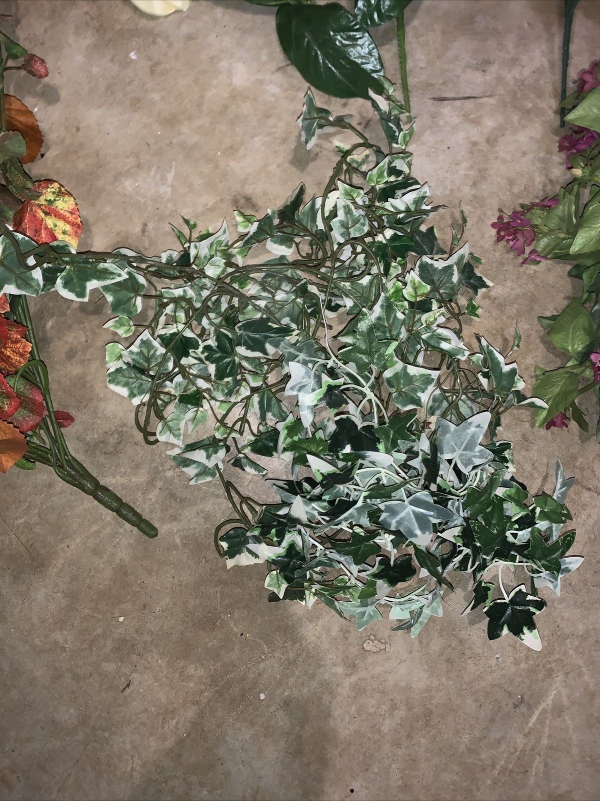 Assortment Floral Stems Vines Spring Summer Fall New Used Ivy Flowers SET ❤️tb5m