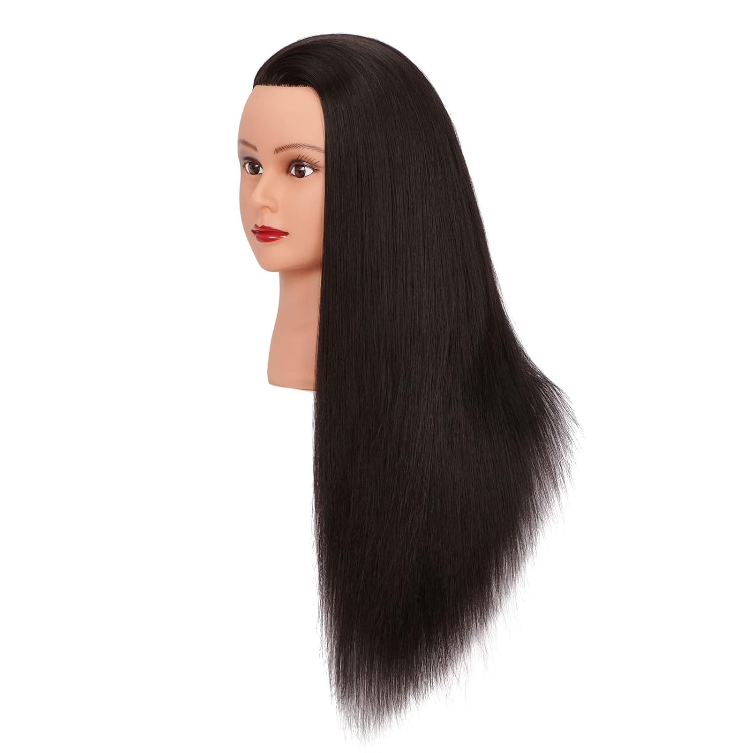 Mannequin Head 26-28″ 100% Human Hair Afro Training 26-28 Inch, Black