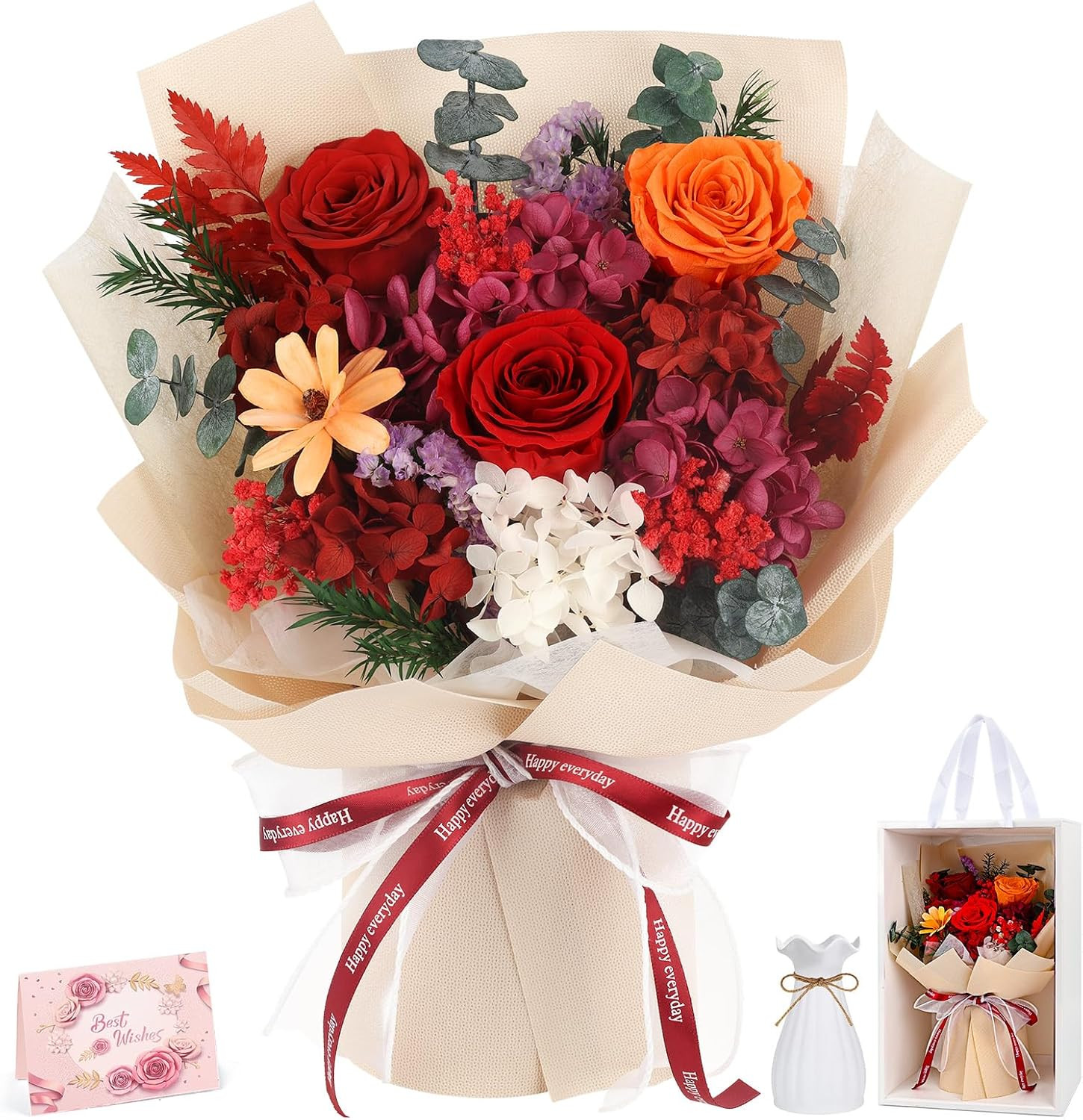 Flowers for Delivery Prime Preserved Flower Bouquet That Last 3-5 Years Real For