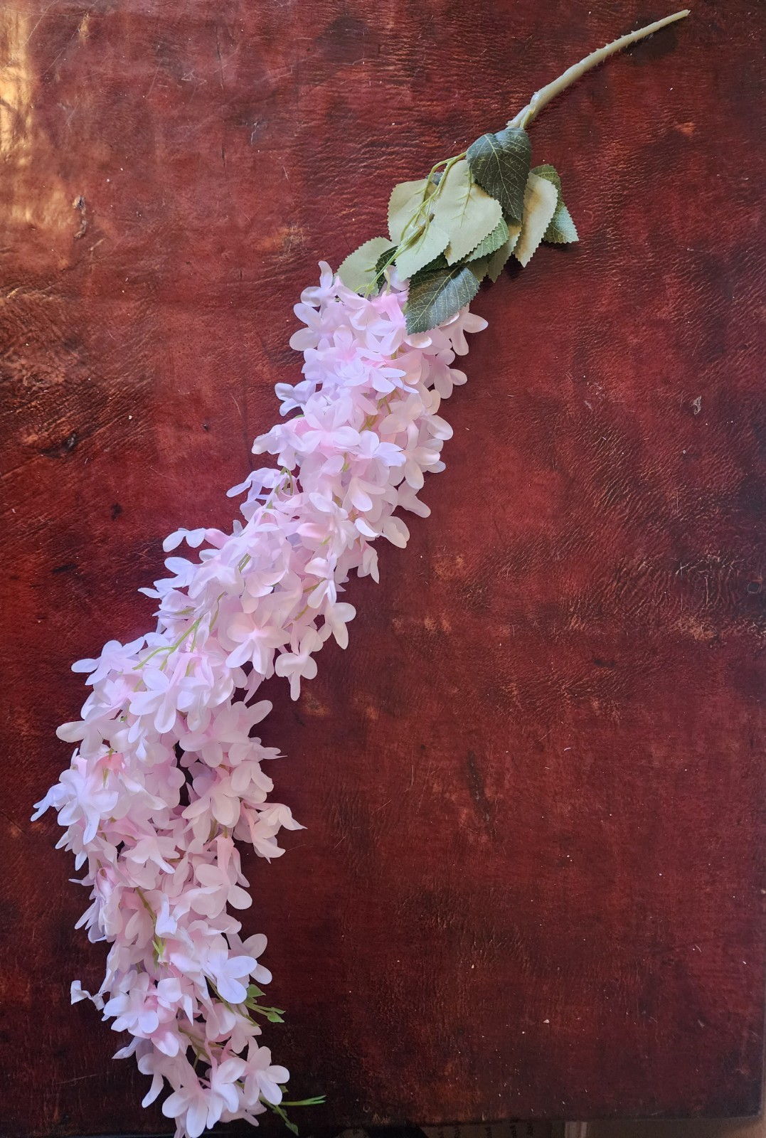 Pink Hanging Wisteria 32in Faux Floral Vine Décor Valentine’s Day Pink