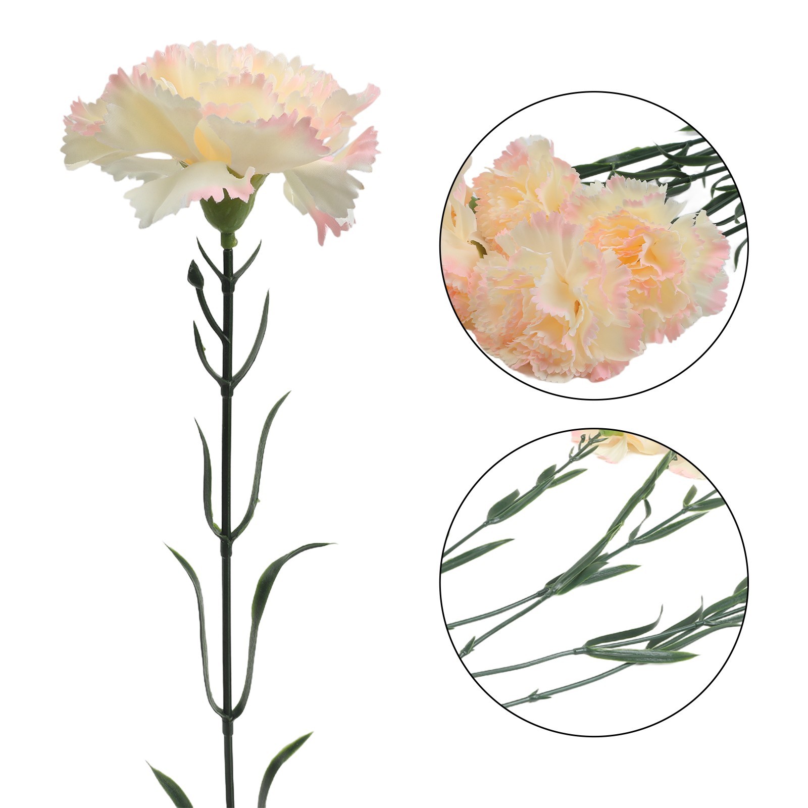 8CM Silk Carnation Flower Beautiful Decoration for Home Office and Events