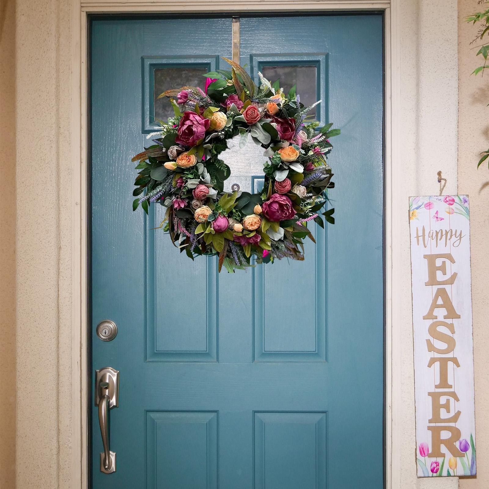 Spring Summer Wreath Door Hanging Garland 17.72inch Indoor Outdoor Ornament