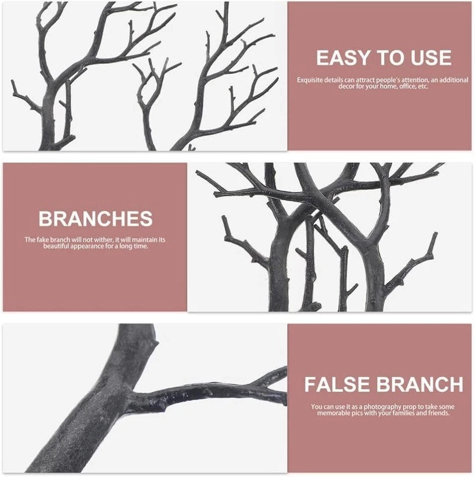20pcs Artificial Tree Branches for Vase Household Party Decor Stems