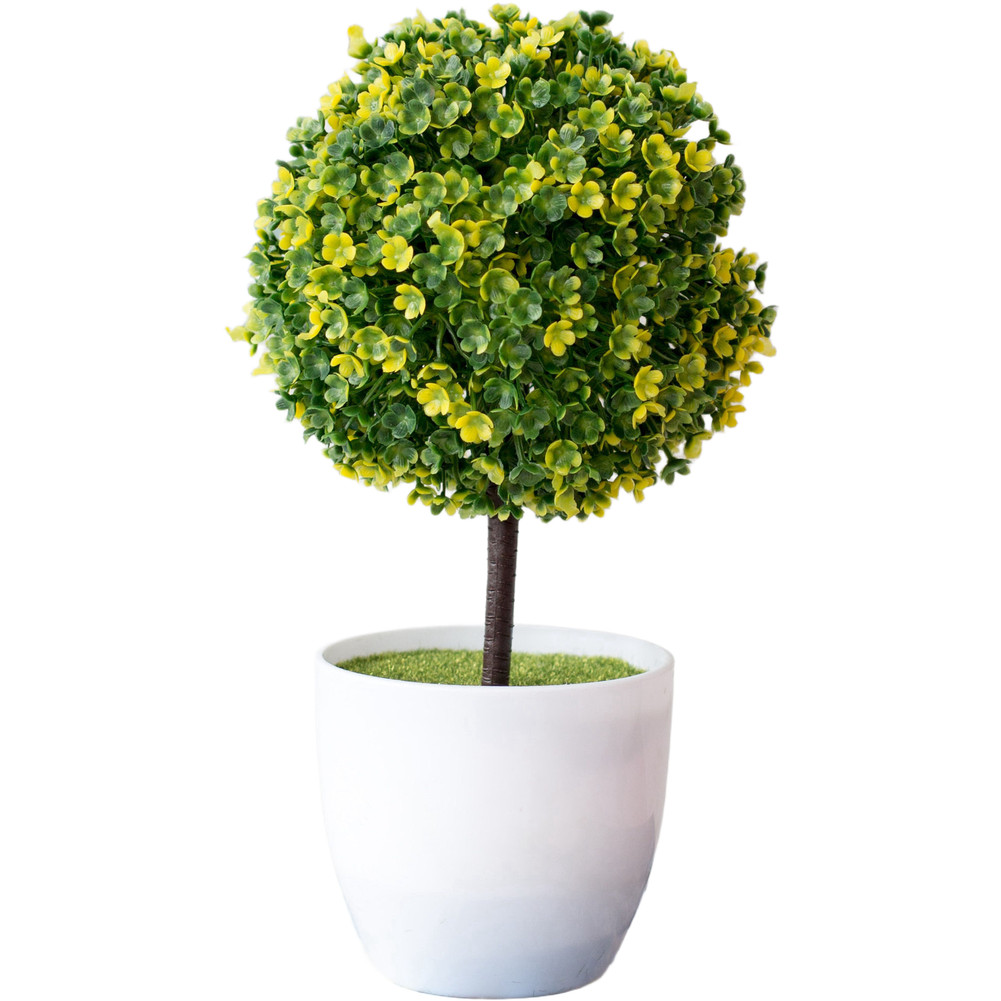 25cm Tall Sakura Snow Ball Plant for For MINIature Round Ball Home Styling