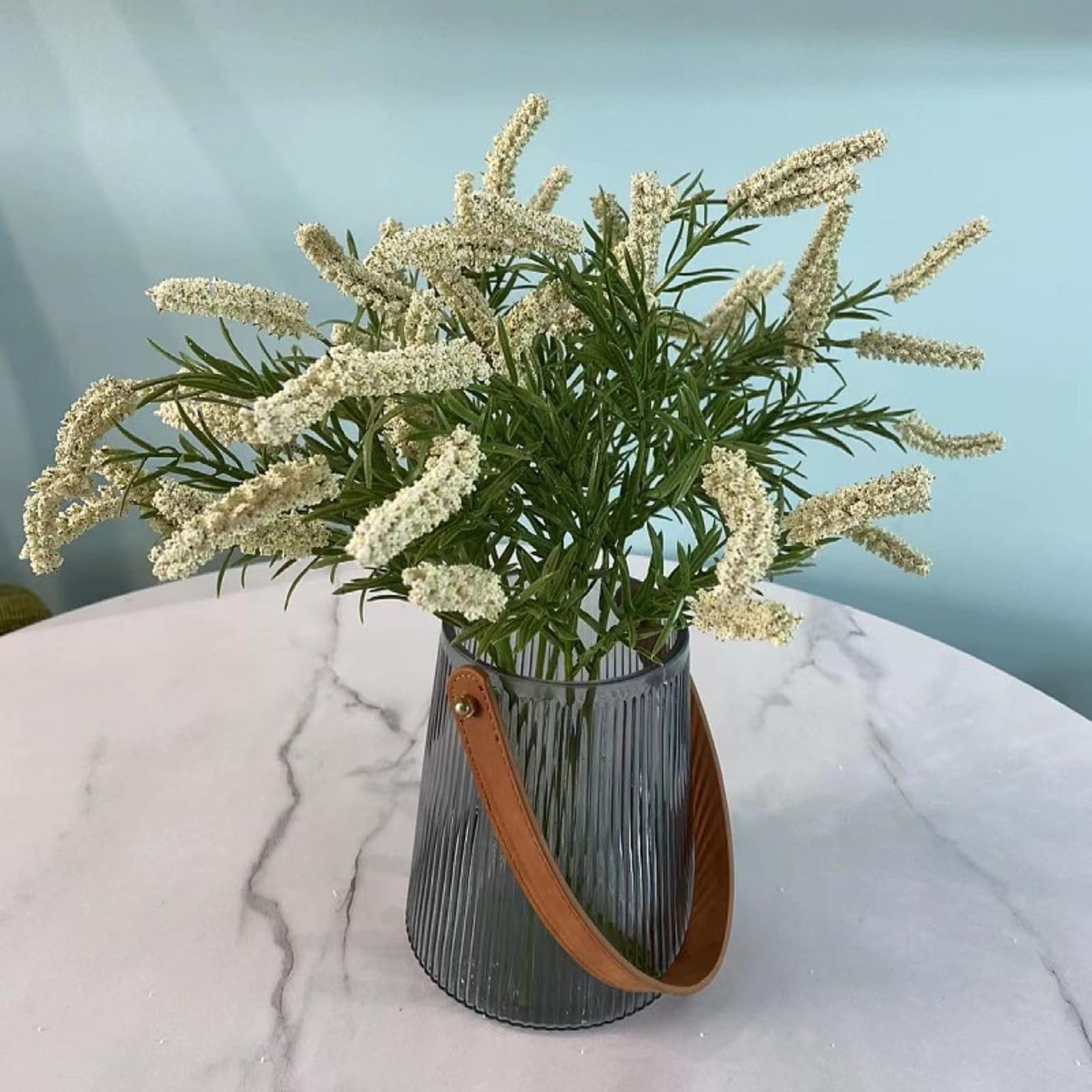 5Pcs Artificial Sage Dog Tail Grassy Faux Grass Plant Indoor Home Decorative …