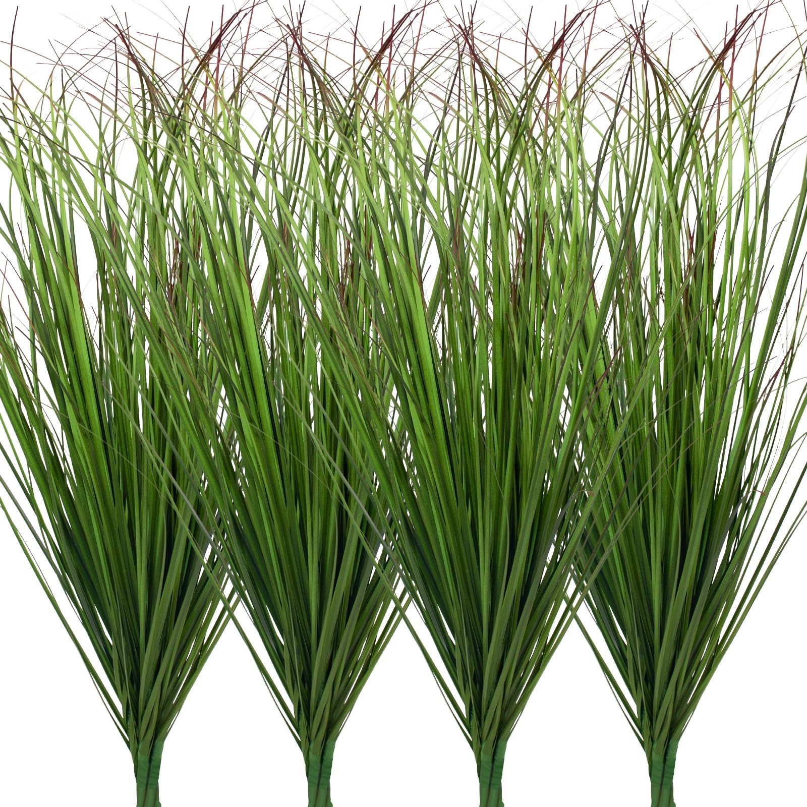 LUZOGA 12Pcs Artificial Grass Plants, Faux Shrubs Wheat Grass, Artificial Tal…