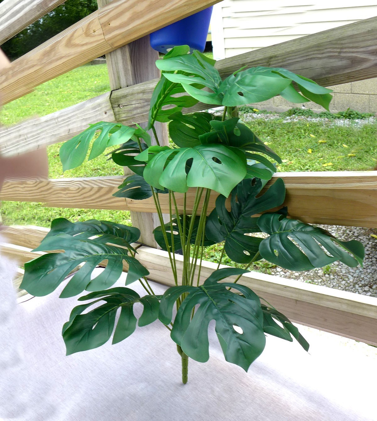 24″ Hight Artificial Plant Tropical Small Tree (#149) 18 Turtle Leaves Home Deco