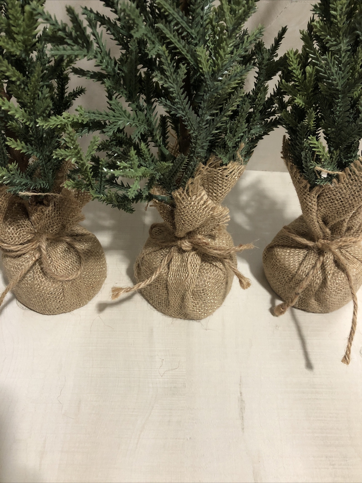 Burlap Base Thin Tree Large 18” 3 pack New.