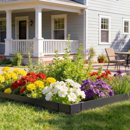 Galvanized Steel Landscape Edging, 10-Pack 40 x 4.5 Inch Metal Edging for Landsc
