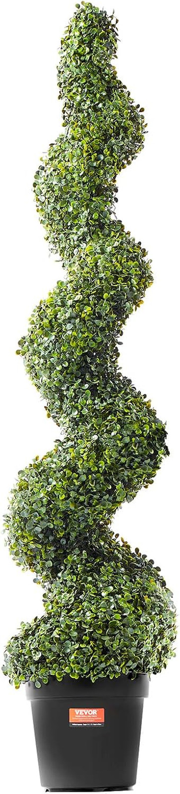 60″ Spiral Artificial Boxwood Topiary Trees – UV Rated Indoor/Outdoor Set
