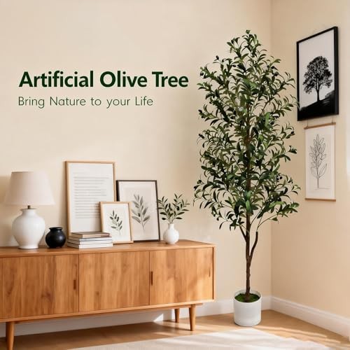 Olive Tree Olive Trees Artificial Indoor 6FT Faux Olive Tree with