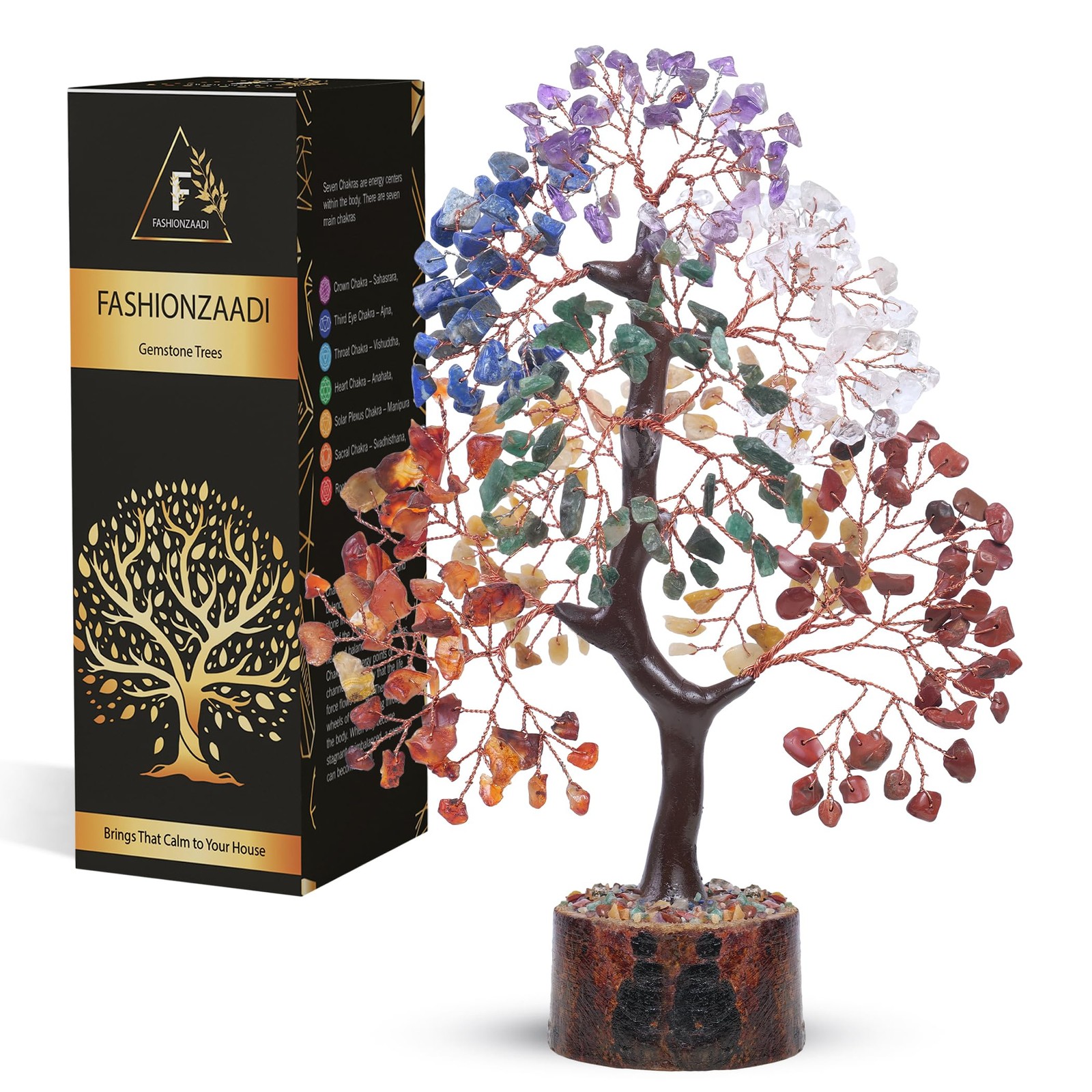 7 chakra tree of life crystal tree, home decor living room deco Kitchen