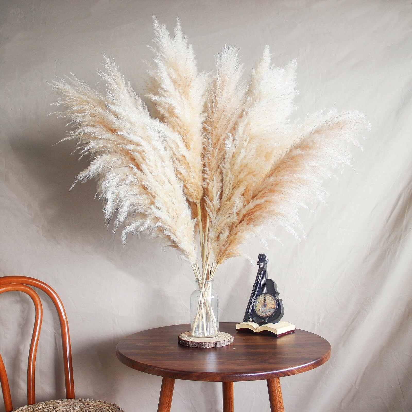 14 Stems 30″ inch Dried Pampas Grass Decor Tall, Large Pompas Grass, Boho Neu…