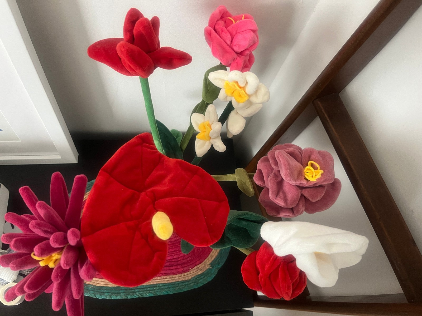 CJ Hendry Flower Market 8 fabric flowers New York City NEW