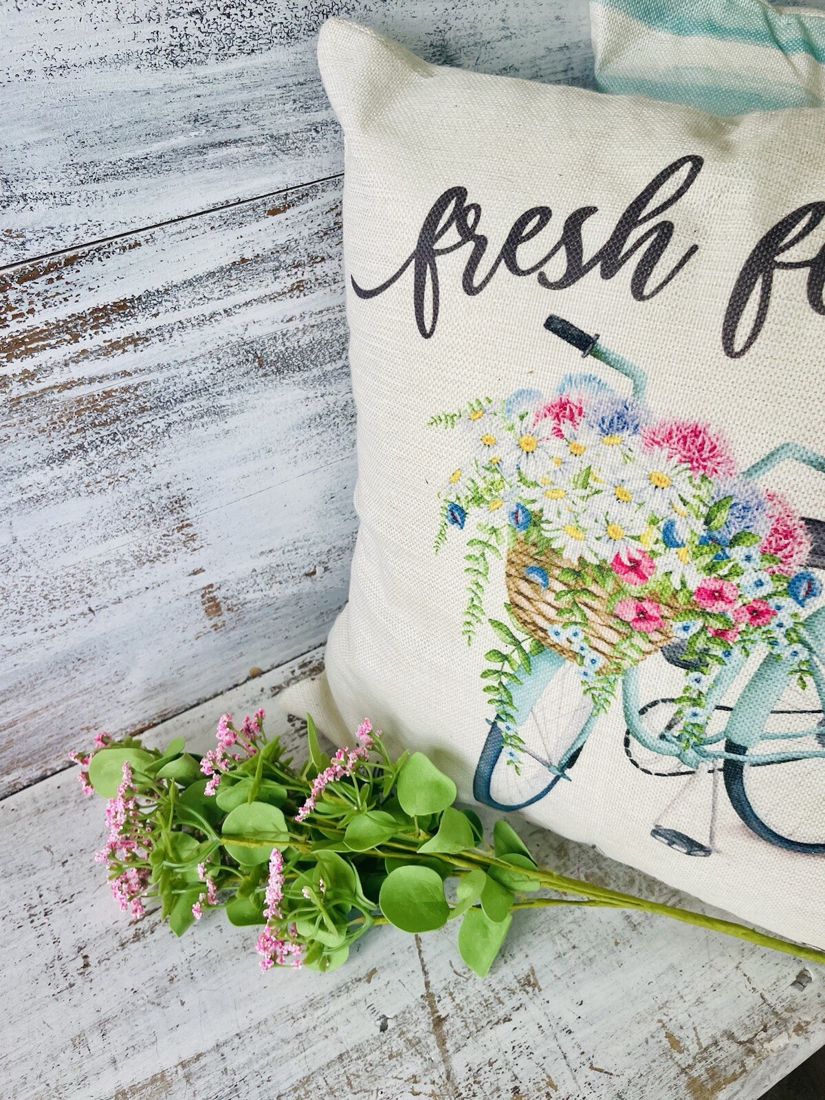 Queen Ann’s Lace Spray, Pink Faux Florals New One Spray