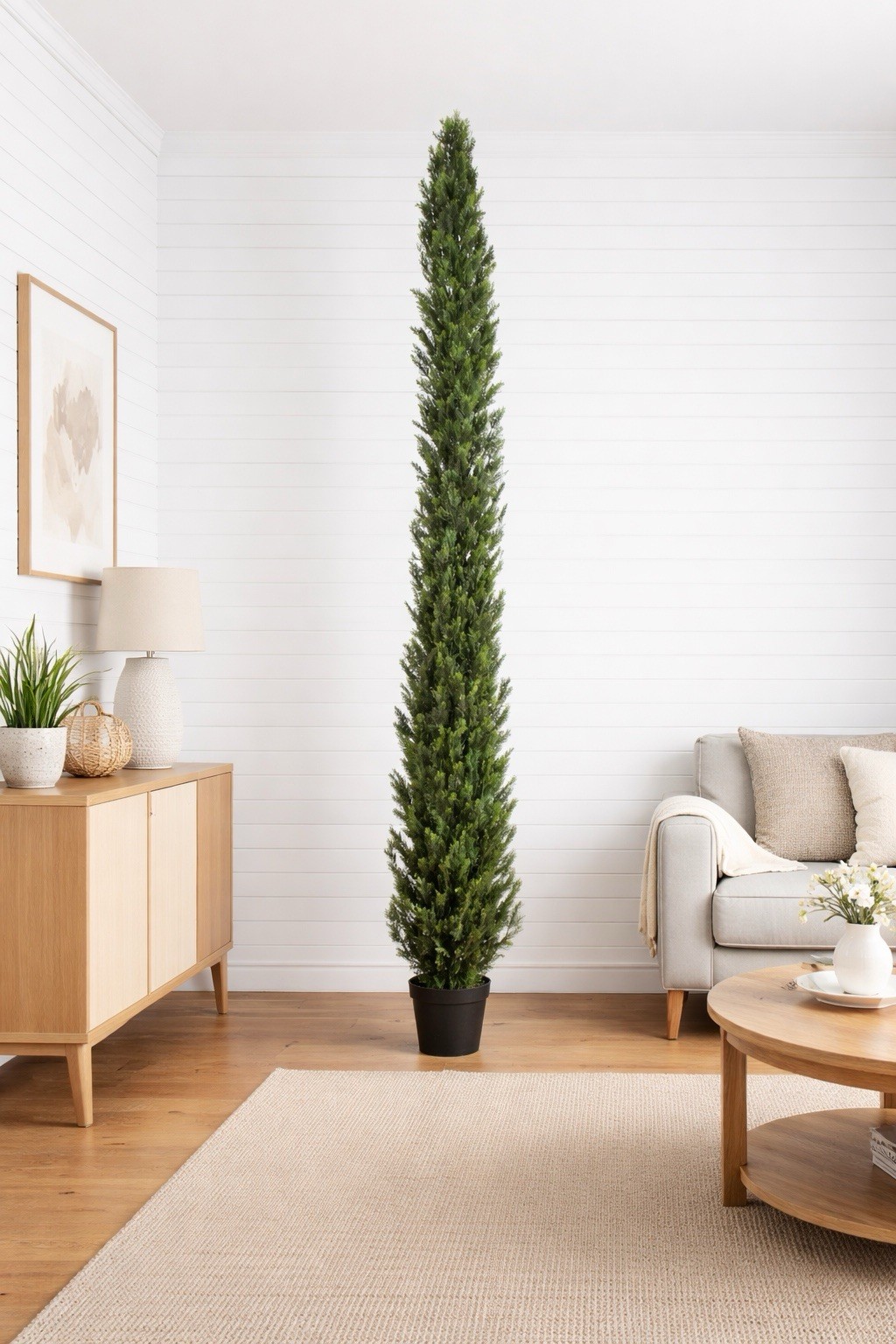 12’ Cedar Topiary Artifical Tree UV (Indoor/Outdoor) Home Decor. Retail $449