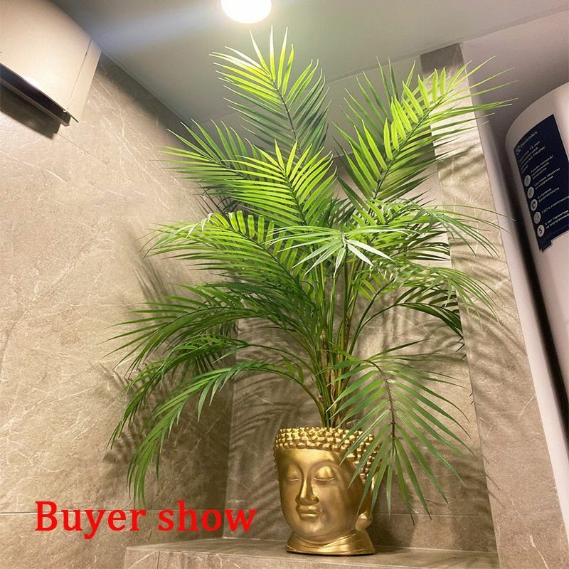 Tropical Palm Leaves Tree Plant Large Artificial Green Home Garden Decoration