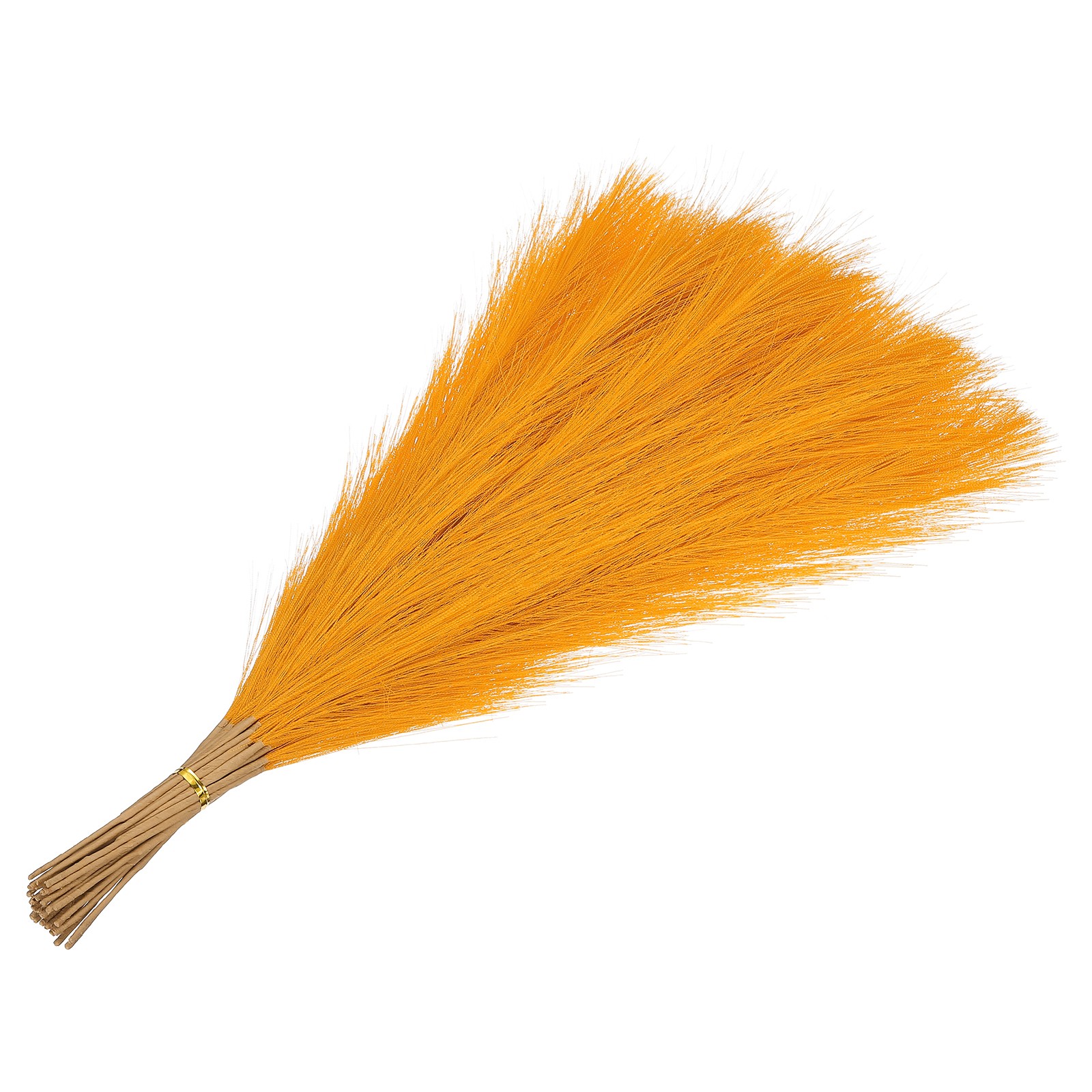 17.7in Pampas Grass Decor, 50pcs Artificial Pampas Grass Bulk, Orange