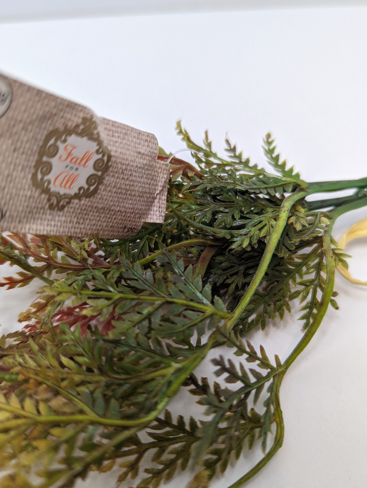 Fall for All Floral Accessory – Fern Stem Cluster – Decorative Floral Stem