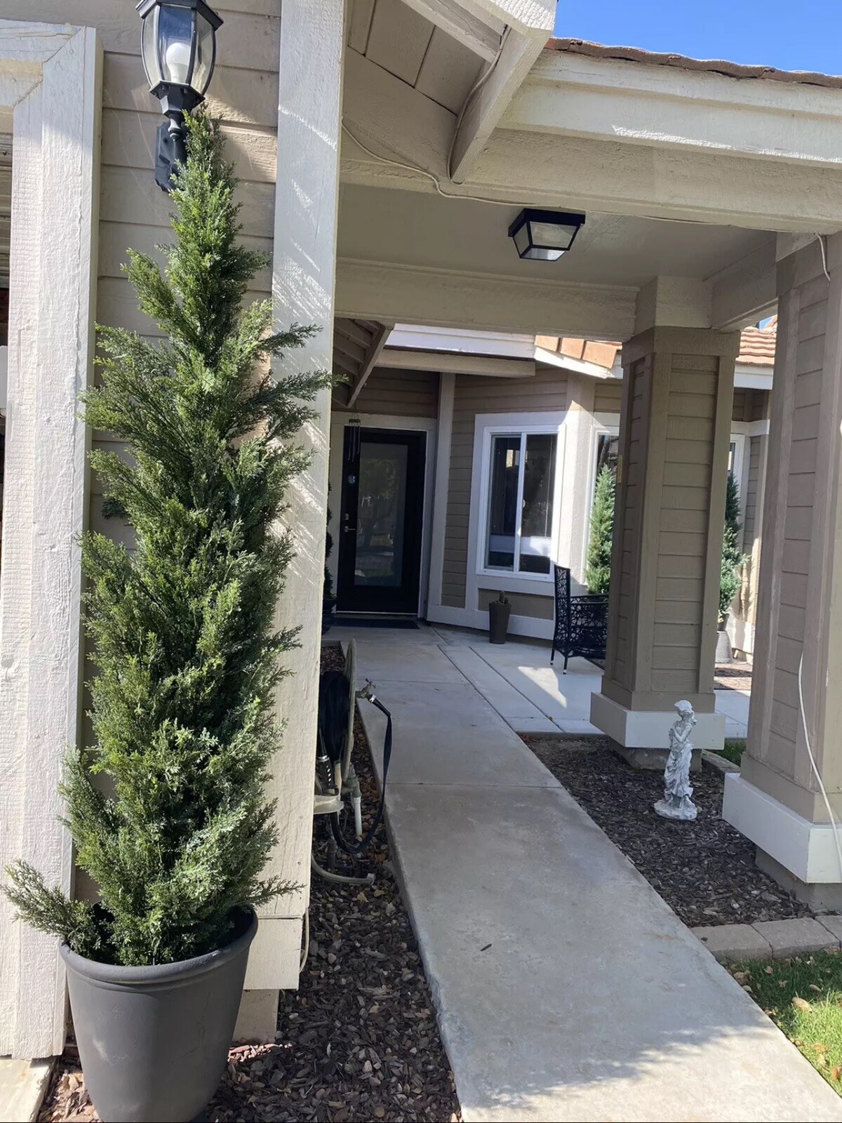 7’ Topiary Cedar Pine Artificial Tree Home Decor UV Indoor/Outdoor. Retail $380