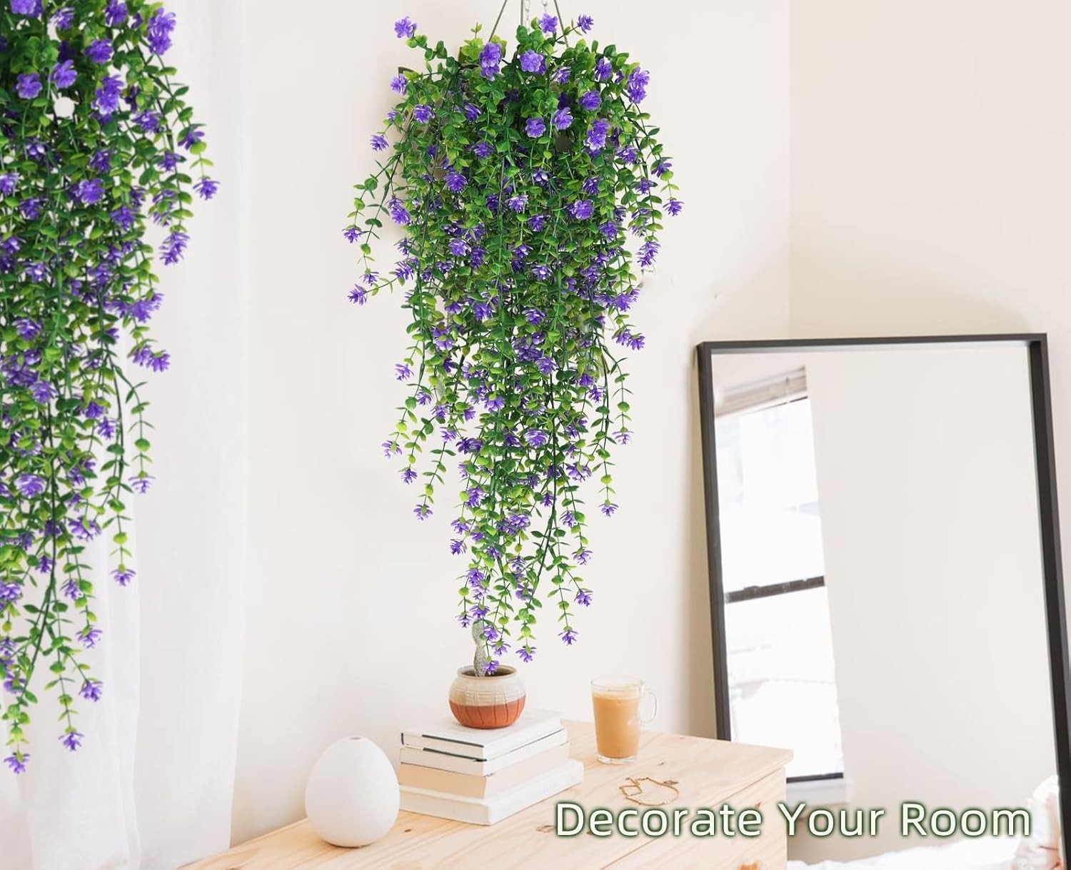 Vine Plant Fake Ferns Plants Large Faux Artificial Hanging Plants Wall Plants…