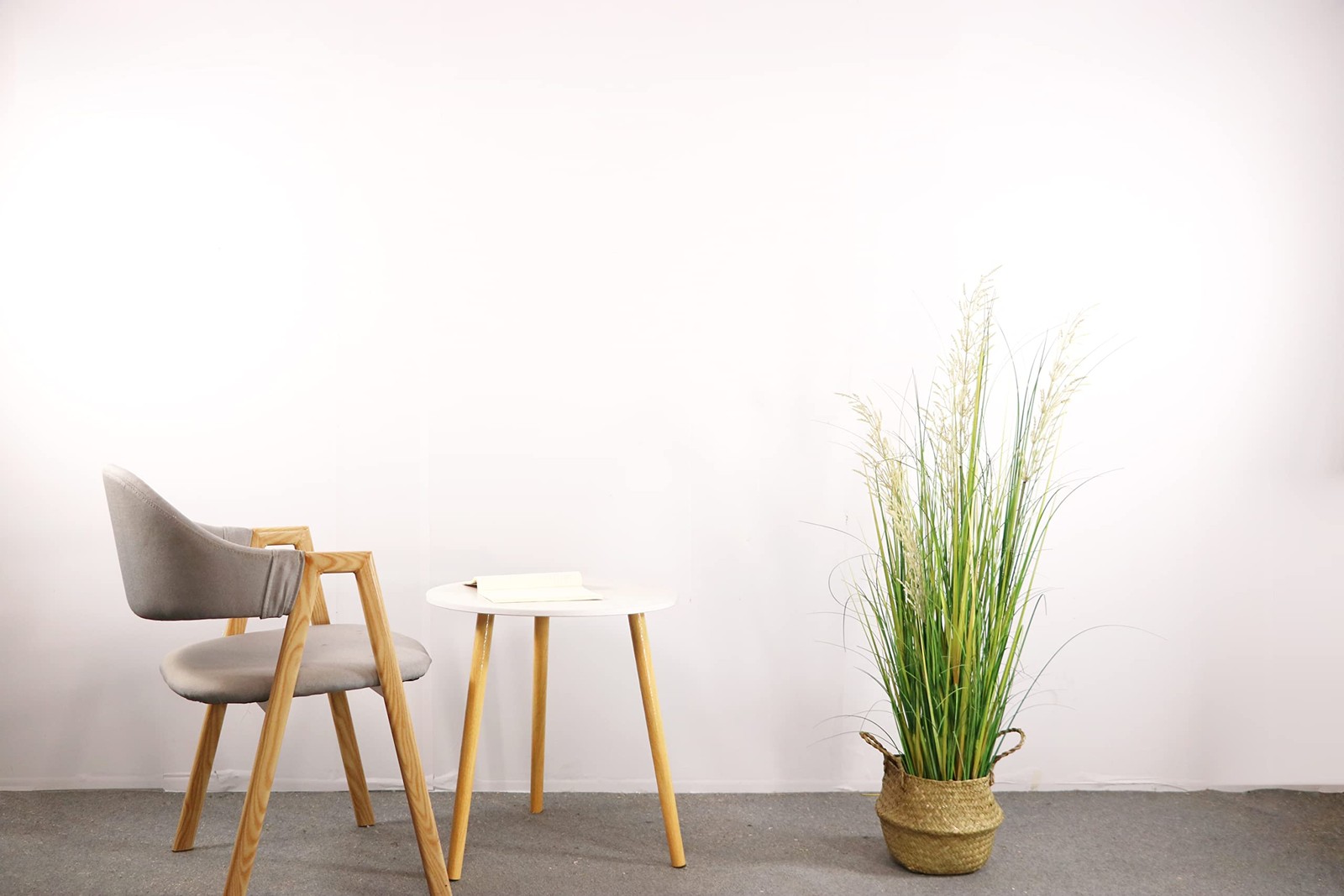 Artificial Plant, 47in Tall, 2pk Grass, Faux House Plant in Pot, Indoor Decor…