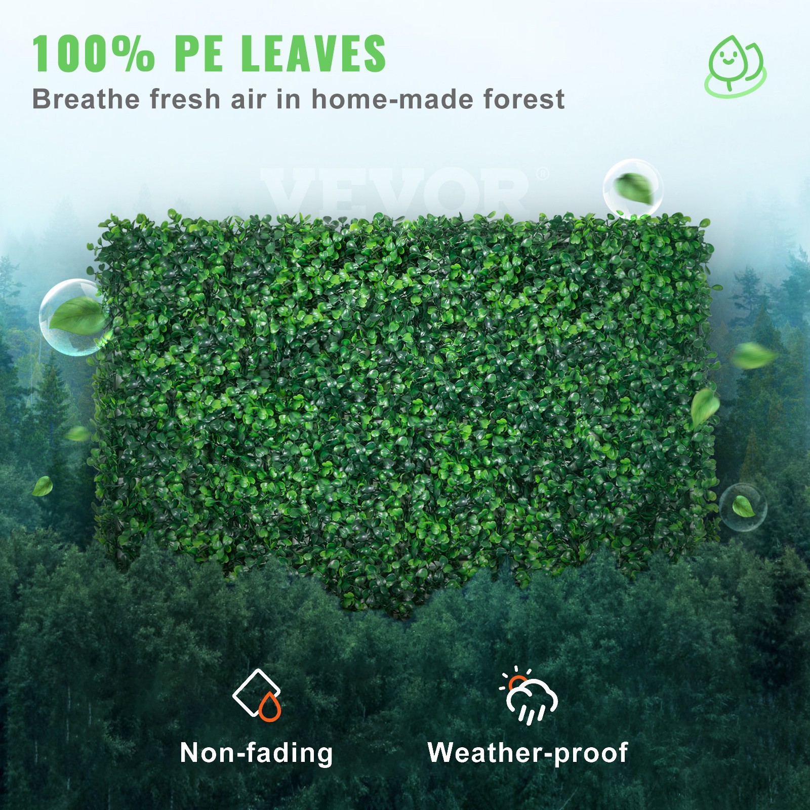12pcs 24″x16″ Artificial Boxwood Mat Wall Hedge Decor Privacy Fence Panel Grass