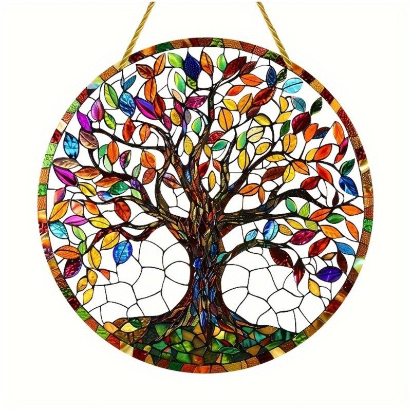 Colored Acrylic Tree Ornament For Living Room Bedroom Wall Decoration