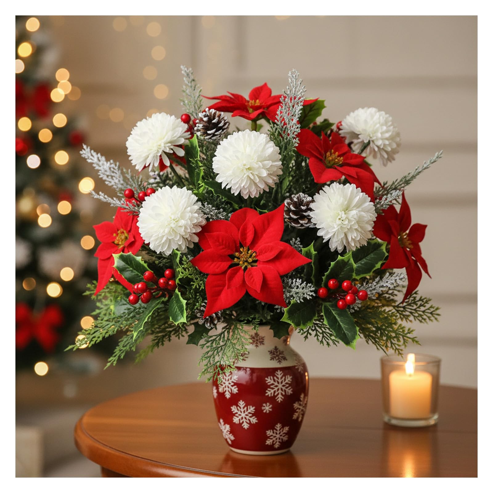 12Pcs Artificial White Chrysanthemums Realistic Fake Flowers, Fake Mums Silk …