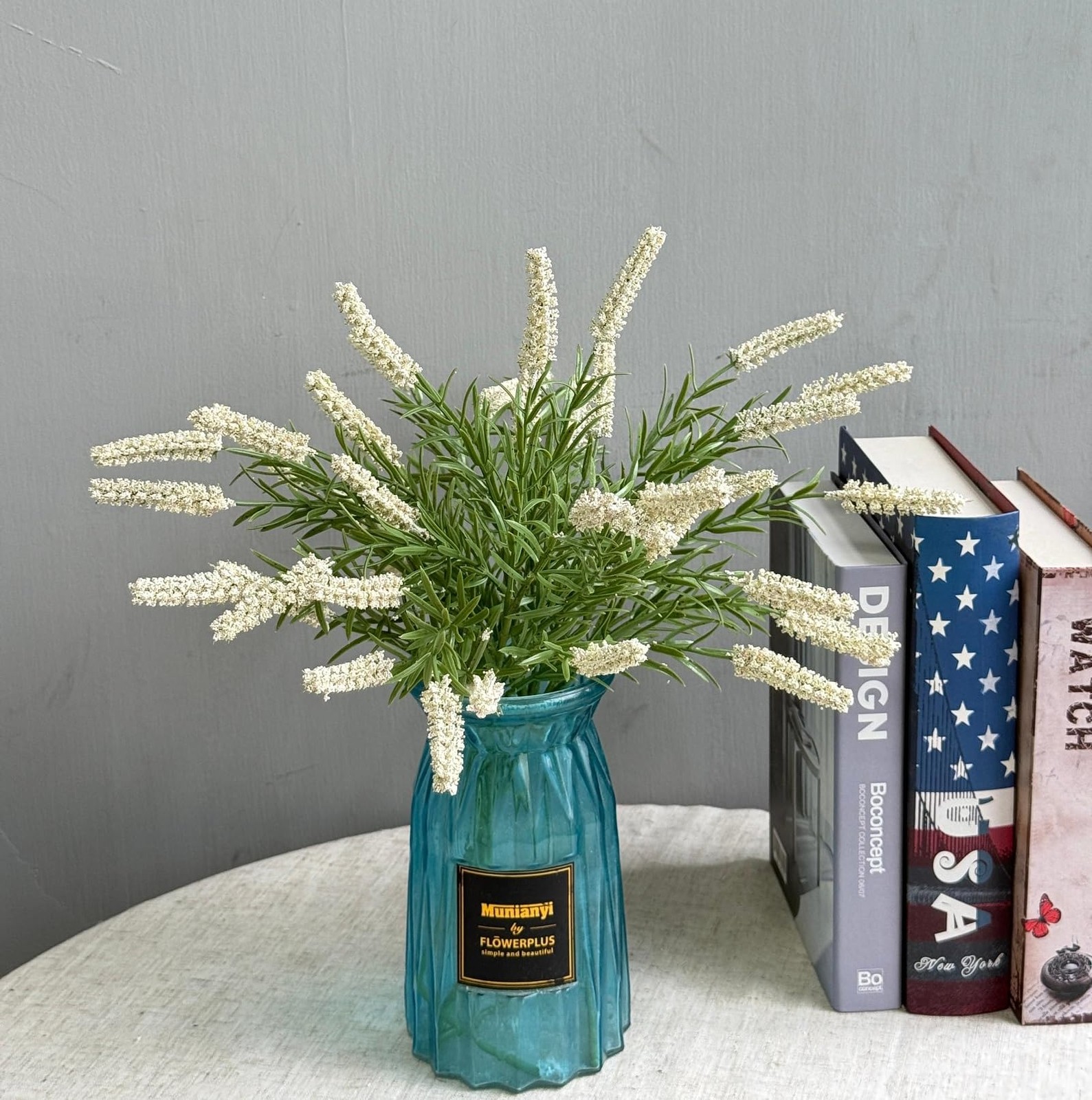 5Pcs Artificial Sage Dog Tail Grassy Faux Grass Plant Indoor Home Decorative …