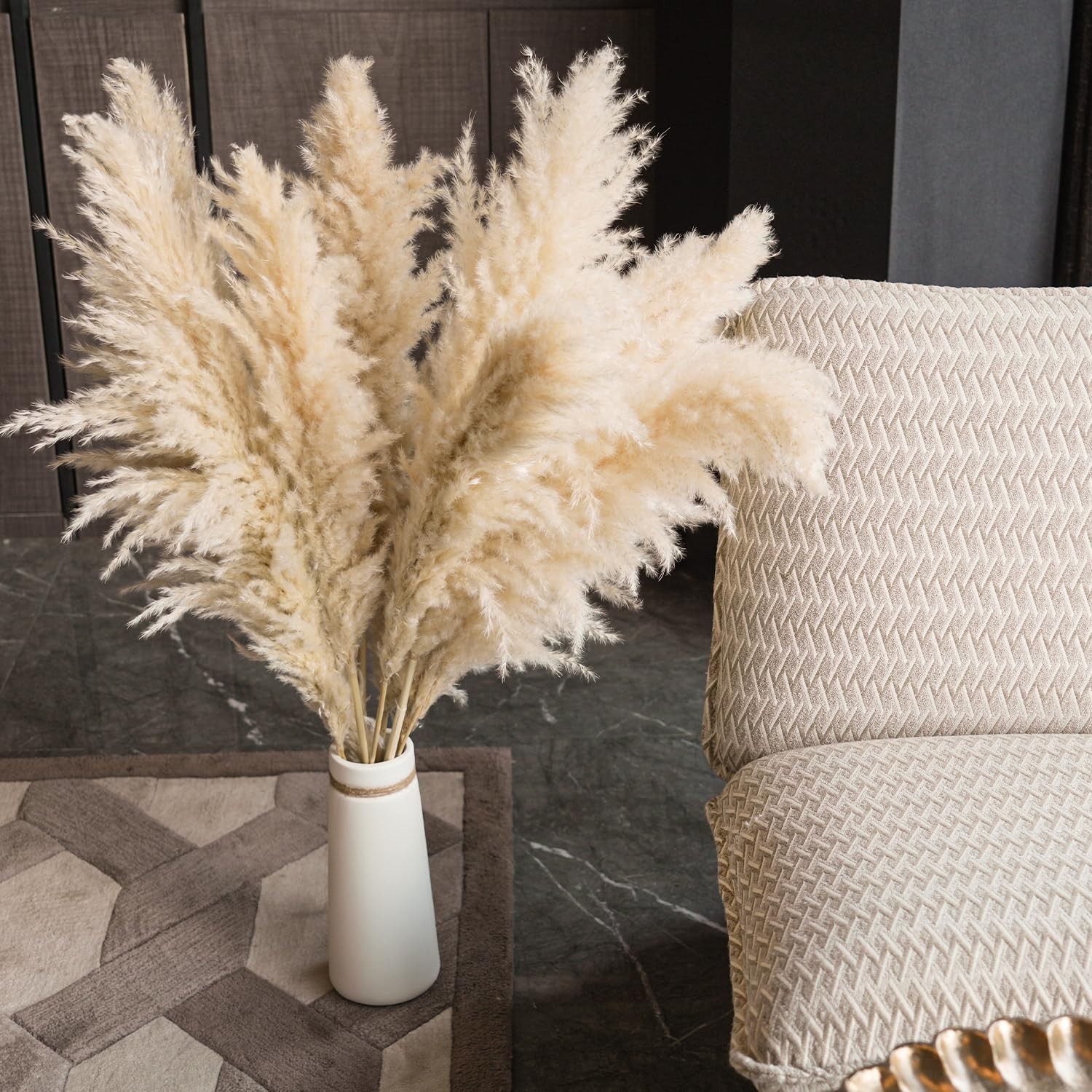 10 PCS 40” Pampas Grass Tall Decor Pompas Floral Floor Vases Living Room