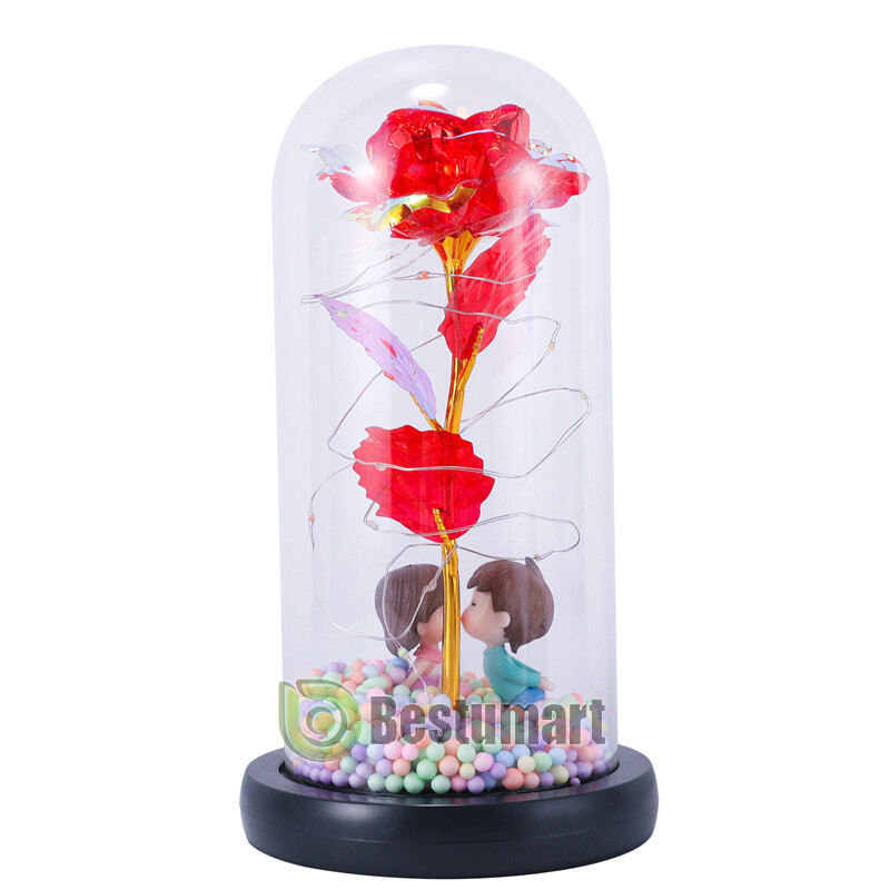 Galaxy Eternal Rose In Glass For Women Wife Girlfriend Valentine’s Day Gifts US