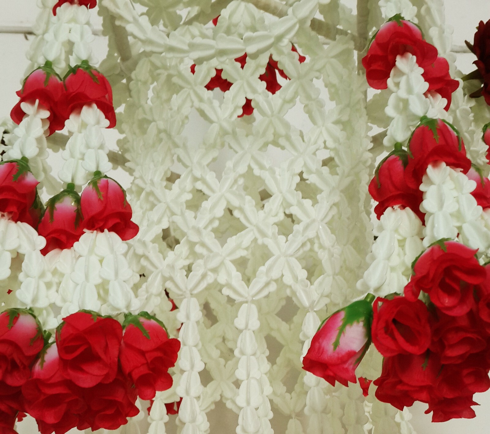 Flower Chandelier, Flower Hanging Mobile, Artificial Flower Garland, Floral Art