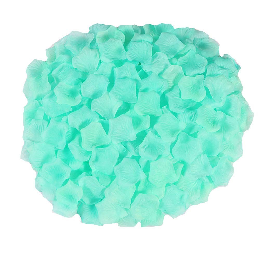 1000 PCS Silk Rose Petals Artificial Flower Wedding Party Decoration Mint Color