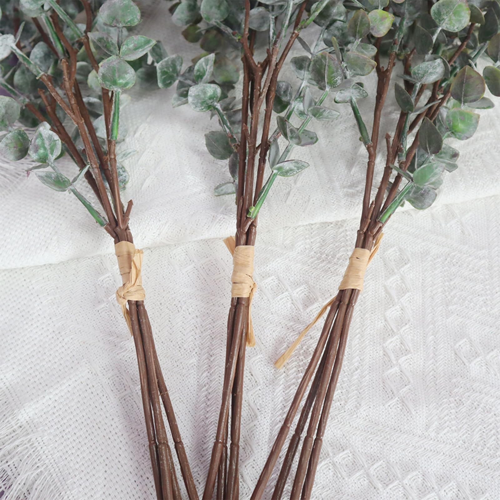 12 Pcs 20” Green Eucalyptus Stems, Artificial Fake Faux Eucalyptus Greenery,…