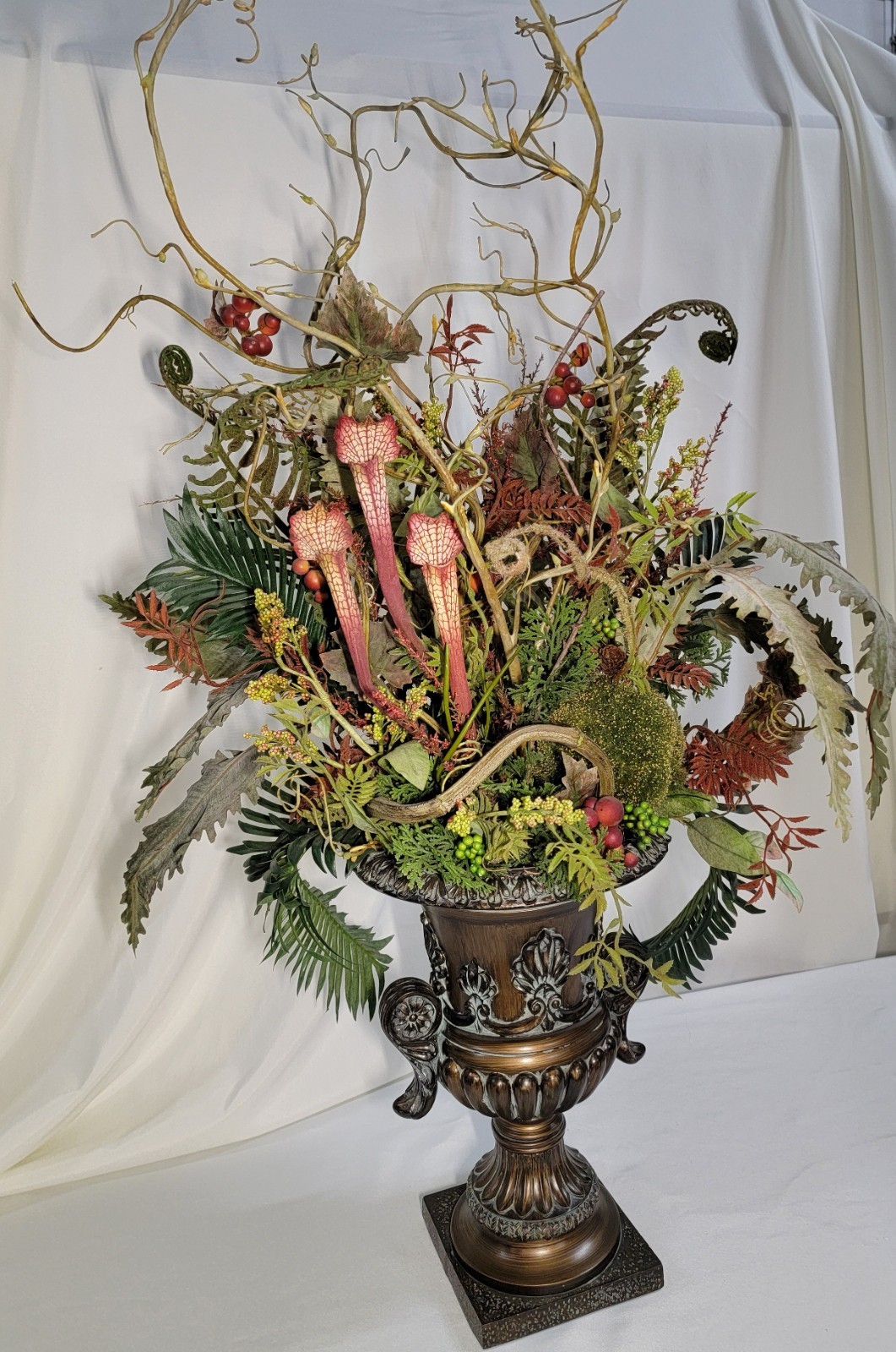 Faux Botanical Arrangement and Centerpiece