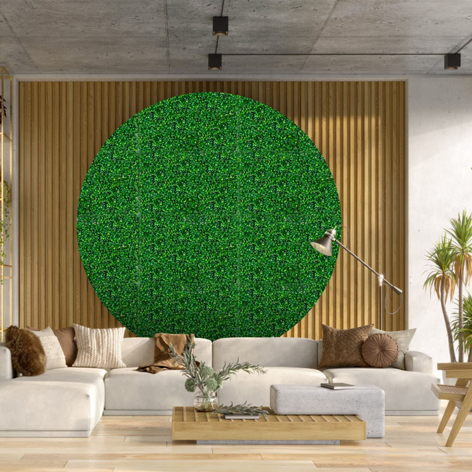 12Pcs 24″x16″ Artificial Grass Wall Panel Backdrop for Indoor Outdoor Wall Decor