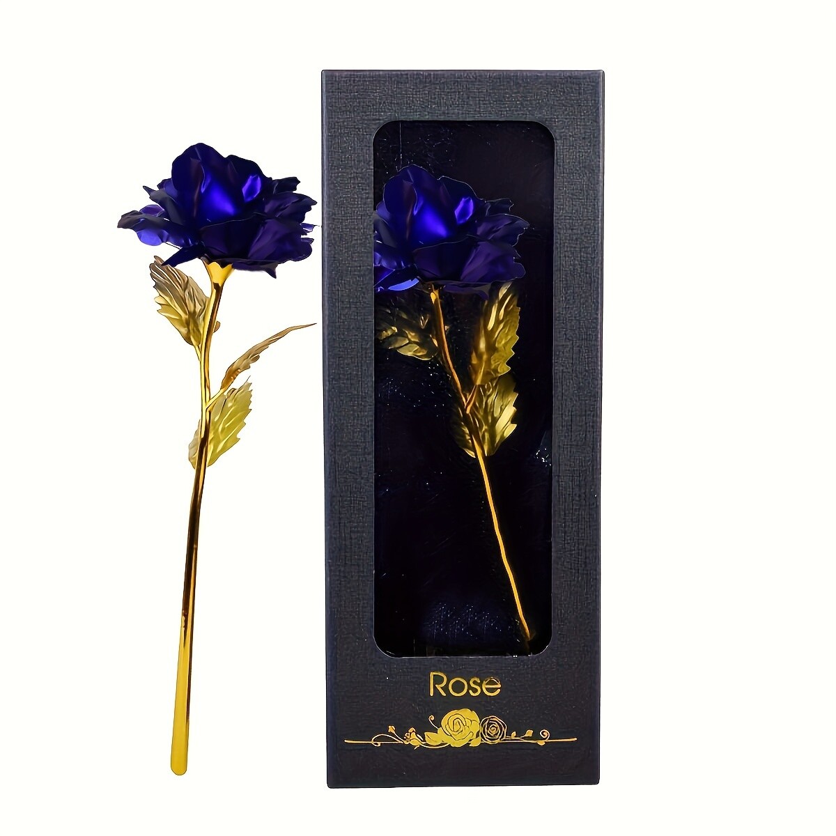 Mother’s Day Artificial Gold Foil Roses Dipped in Gold Valentine’s Day Gift